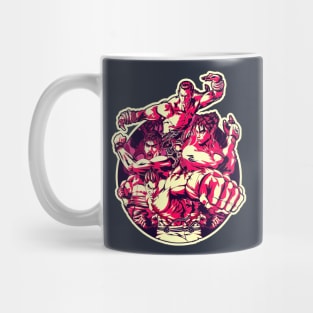 retro game fighter Mug